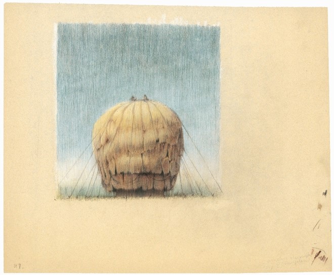 untitled, 2009, pastel on paper, 32,6 x 39,7 cm - Tinus Vermeersch