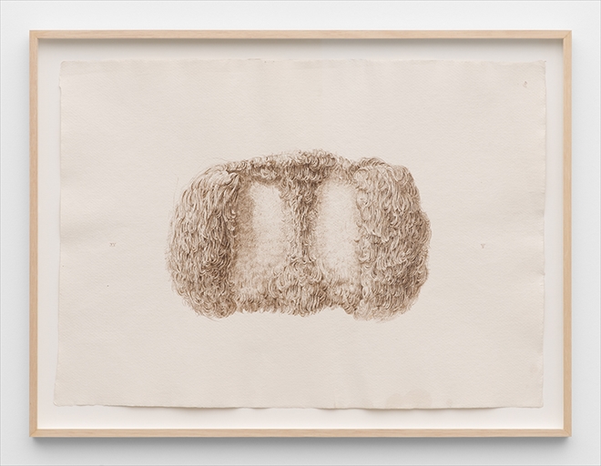 zonder titel, 2015, inkt op papier, 35 x 50 cm - Tinus Vermeersch