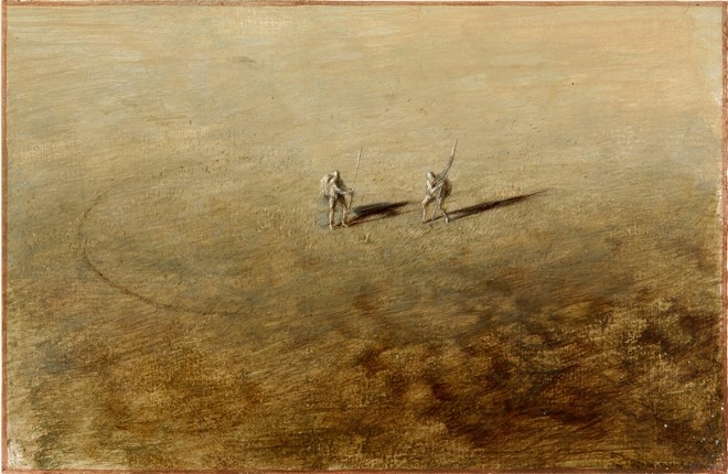 untitled, 2007, tempera on paper, 14.6 x 22.5 cm - Tinus Vermeersch