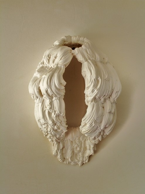 Tegumen, 2010, plaster and gesso, 55 x 100 x 38 cm - Tinus Vermeersch