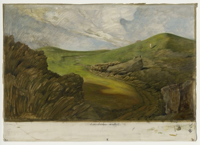 Harliku Arlest, 2012, tempera op papier, 67x88 cm - Tinus Vermeersch