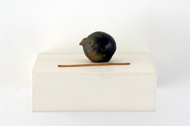 untitled, 2007, ceramic, wood, gesso, 4 x12 x10 cm - Tinus Vermeersch