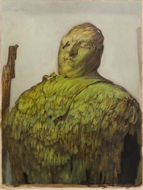 zonder titel, 2015, olie op paneel, 83,5 x 64 cm - Tinus Vermeersch