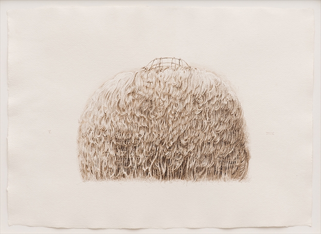 untitled, 2015, ink on paper, 35 x 50 cm - Tinus Vermeersch