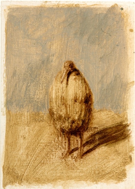 untitled, 2008, tempera on paper, 10 x 7,2 cm - Tinus Vermeersch