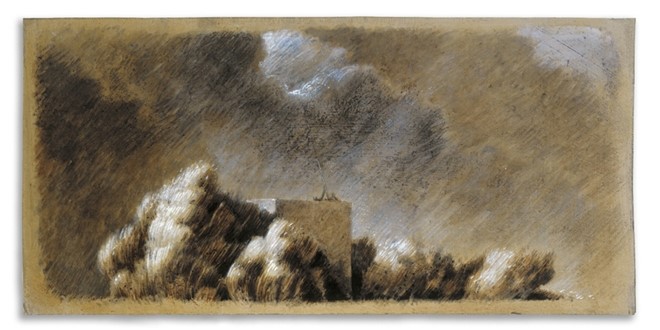 untitled, 2007, tempera on paper, 10 x 20,7 cm - Tinus Vermeersch