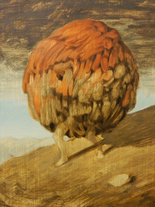 Zonder titel, 2015, olie op paneel, 27,5 x 23 cm - Tinus Vermeersch