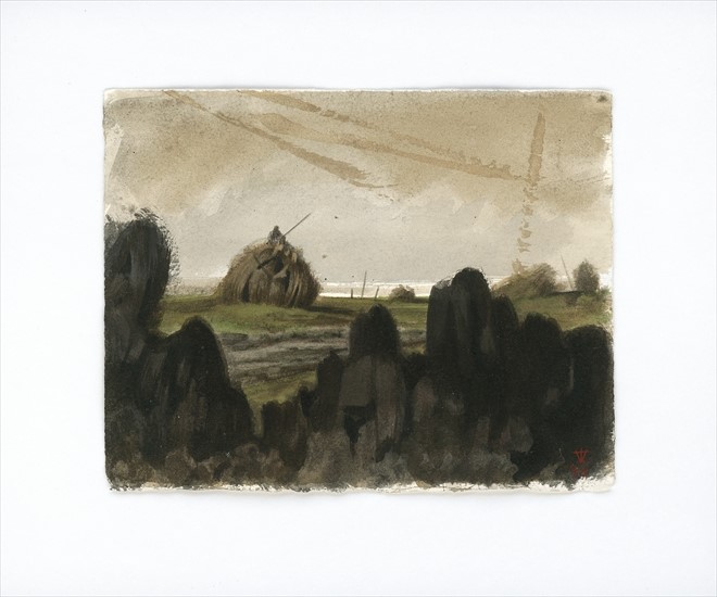 untitled, 2014, watercolor on paper, 16,5 x 21 cm - Tinus Vermeersch